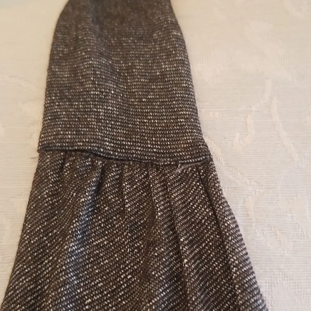 matty m Coco & Silver Lurex Halter Dress, L/Jr.NWT
